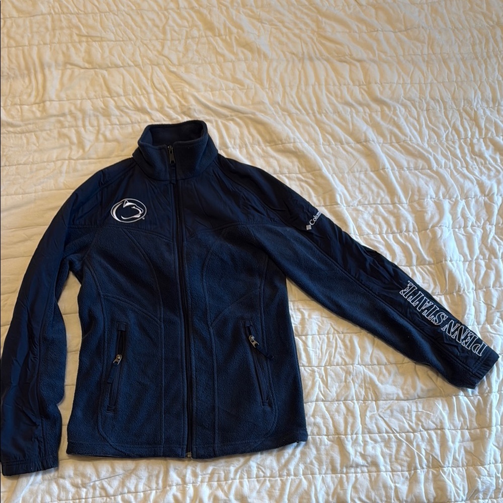 Penn State Navy Blue Columbia Fleece Jacket